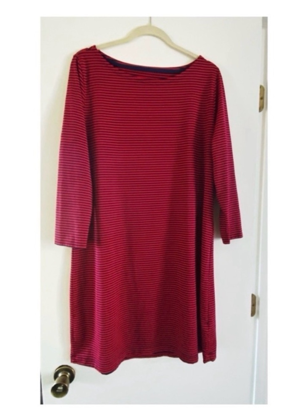 VINEYARD VINES Red Striped Nautical Dress - Picture 4 of 5